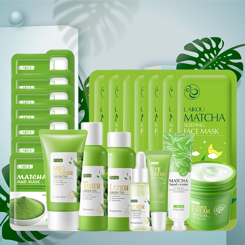 Beauty Makeup Cream - Perawatan Kulit Teh Hijau Kit Kosmetik