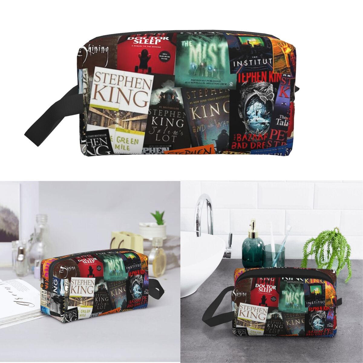 Beauty Makeup Book - Sampul Buku Stephen King, Tas Rias
