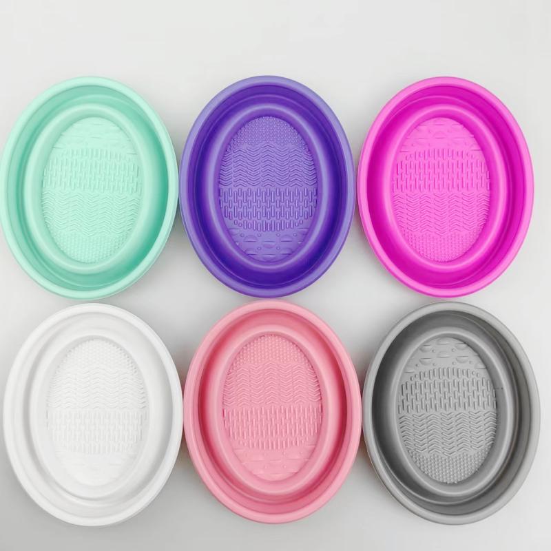 Beauty Makeup Organizer - Kotak Pembersih Kuas Makeup Silikon Lembut,