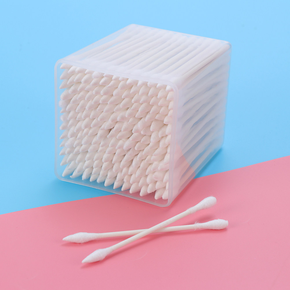 Beauty Makeup Tool - 600Pcs Cotton Swab Kepala Ganda Serbaguna