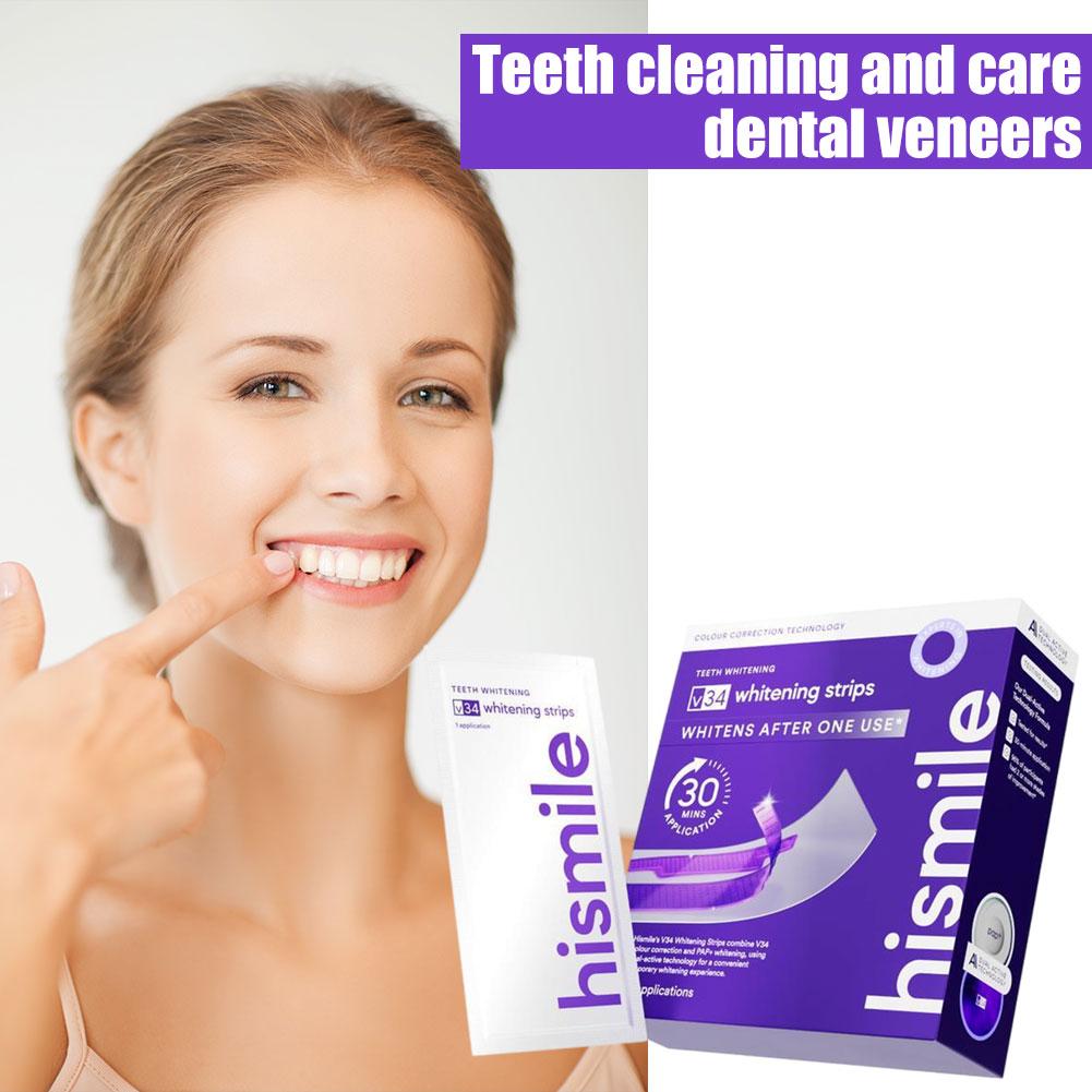 Teeth Whitening Strips - Strip Pemutih Gigi Ungu Perawatan Noda