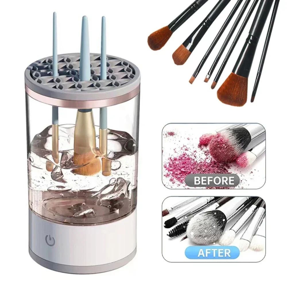 Beauty Home Makeup - Mesin Pembersih Kuas Makeup Elektrik Otomatis