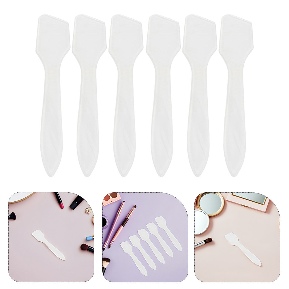 Beauty Makeup Cream - 50Pcs Spatula Makeup Alat Pengambil Plastik