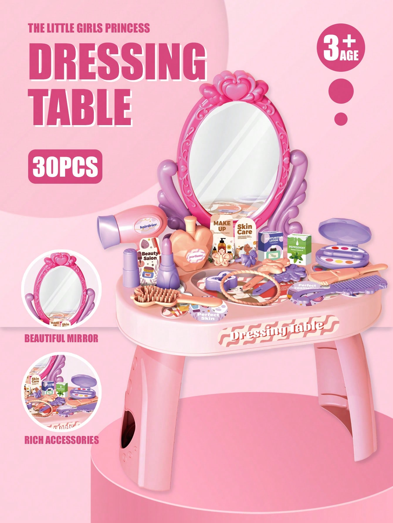 Beauty Makeup Kids - Set Mainan Meja Rias Putri Anak
