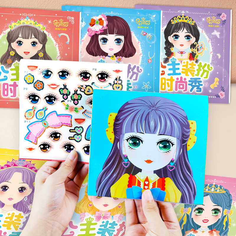 Beauty Makeup Book - Stiker Berdandan Putri, Stiker Anak Perempuan