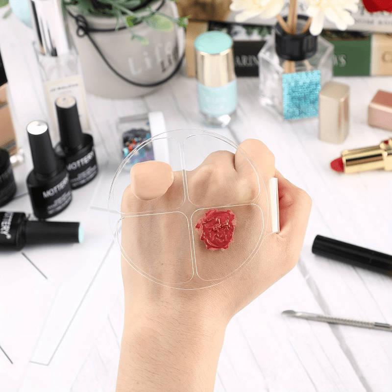 Beauty Makeup Tool - Piring Pencampur Warna Empat Kotak Bulat