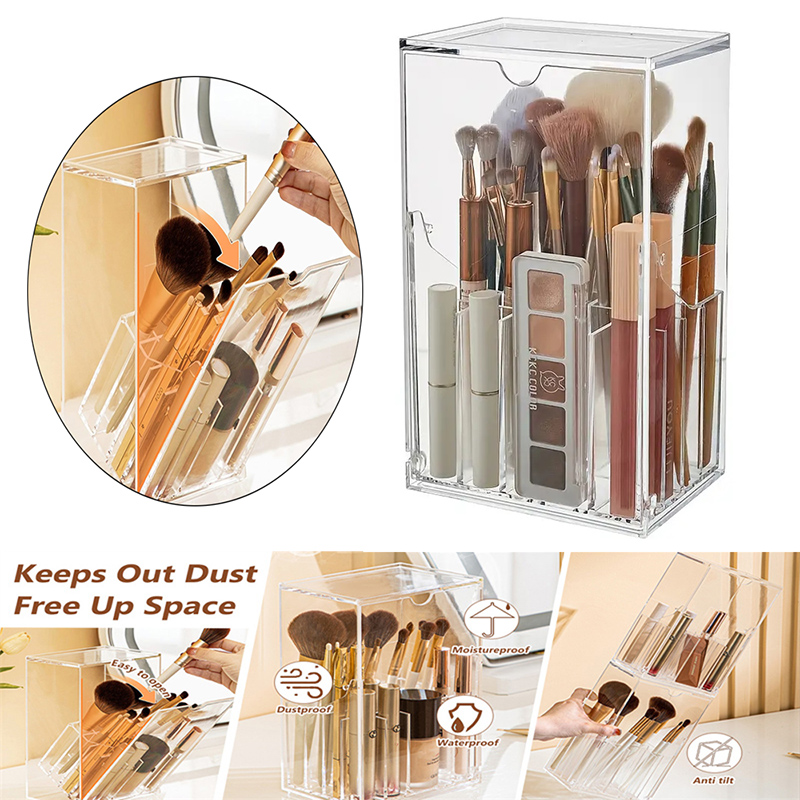 Beauty Makeup Organizer - Kotak penyimpanan kuas rias, penyusun peralatan