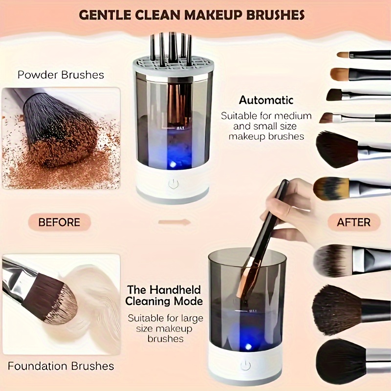 Pembersih Kuas Makeup Elektrik - Beauty Home Makeup ulasan dan harga