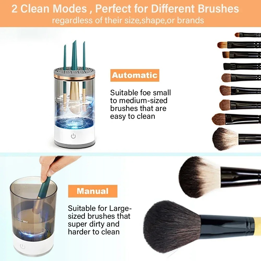 Pembersih Kuas Makeup Elektrik - Beauty Home Makeup ulasan dan harga