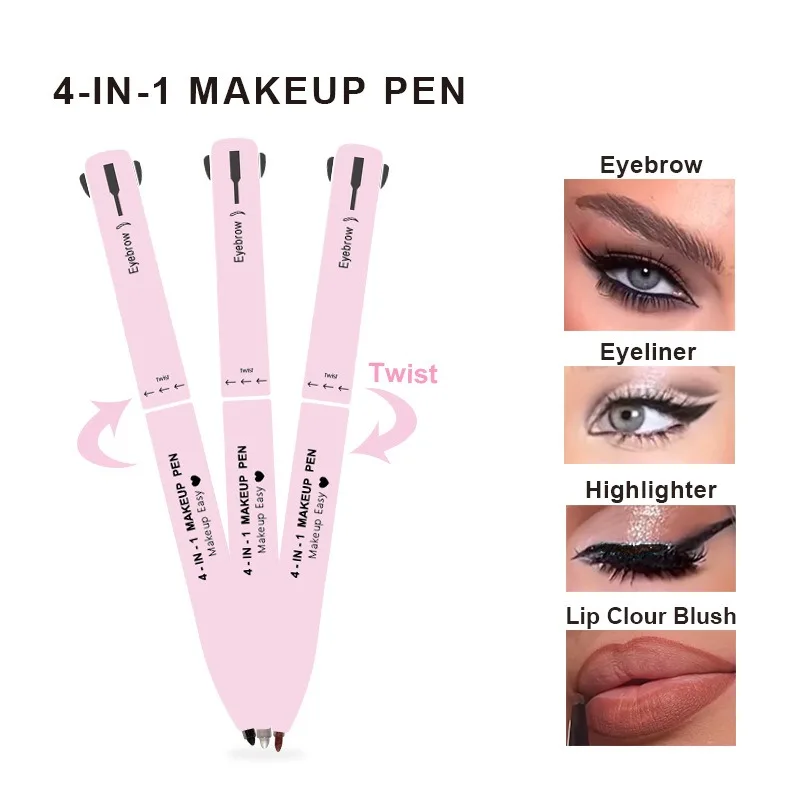 4 In 1 Pensil Alis Lip Liner P - Eyebrow Pomade Pencil ulasan dan harga