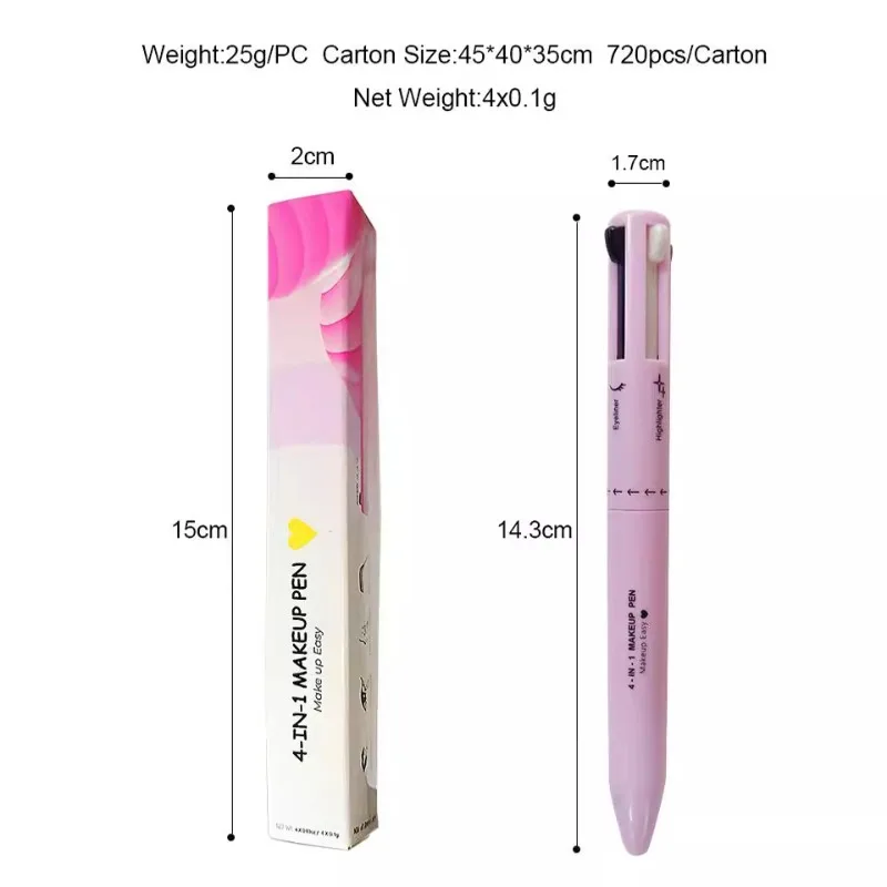 4 In 1 Pensil Alis Lip Liner P - Eyebrow Pomade Pencil ulasan dan harga