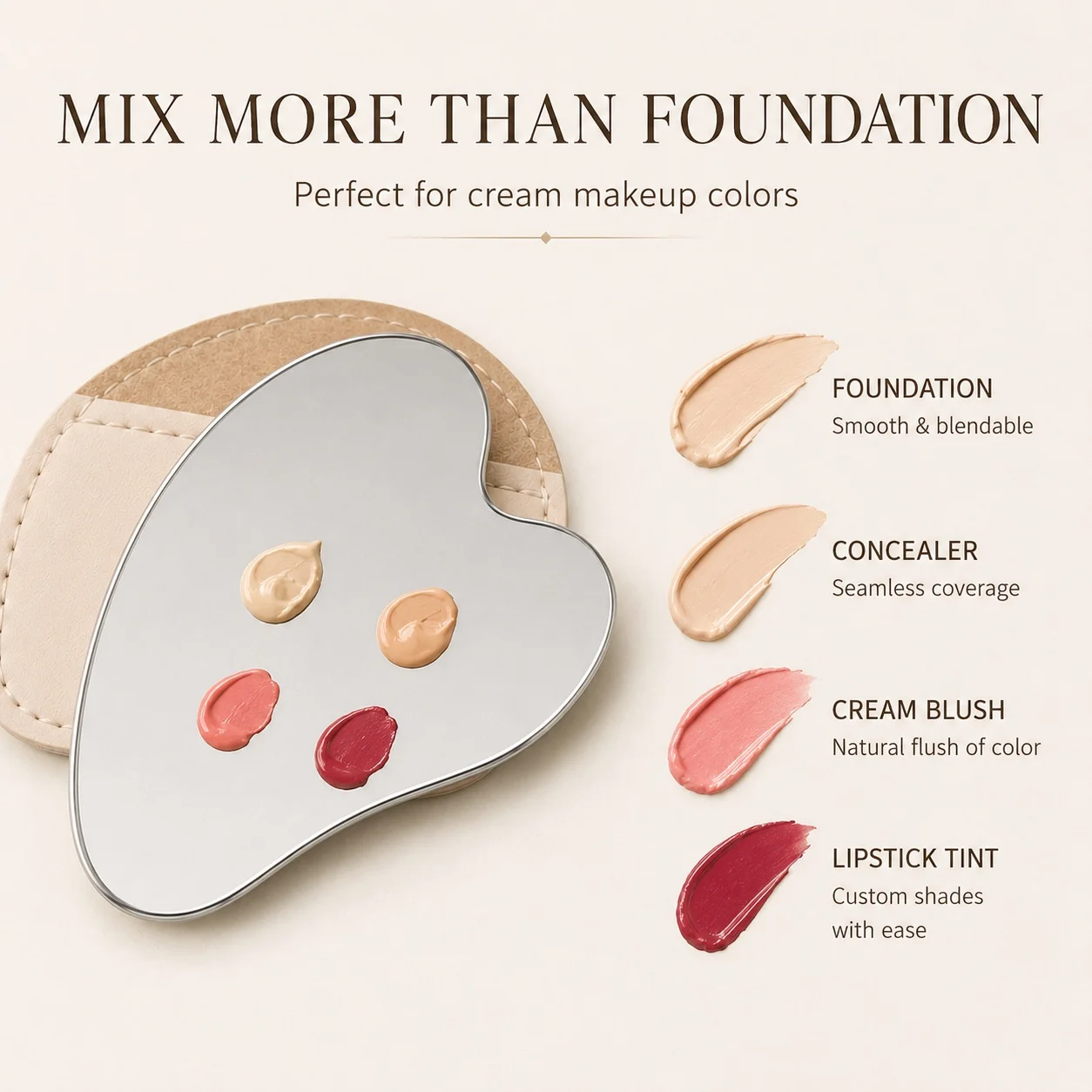 Palet Pencampur Makeup Bentuk  - Beauty Makeup Tool ulasan dan harga