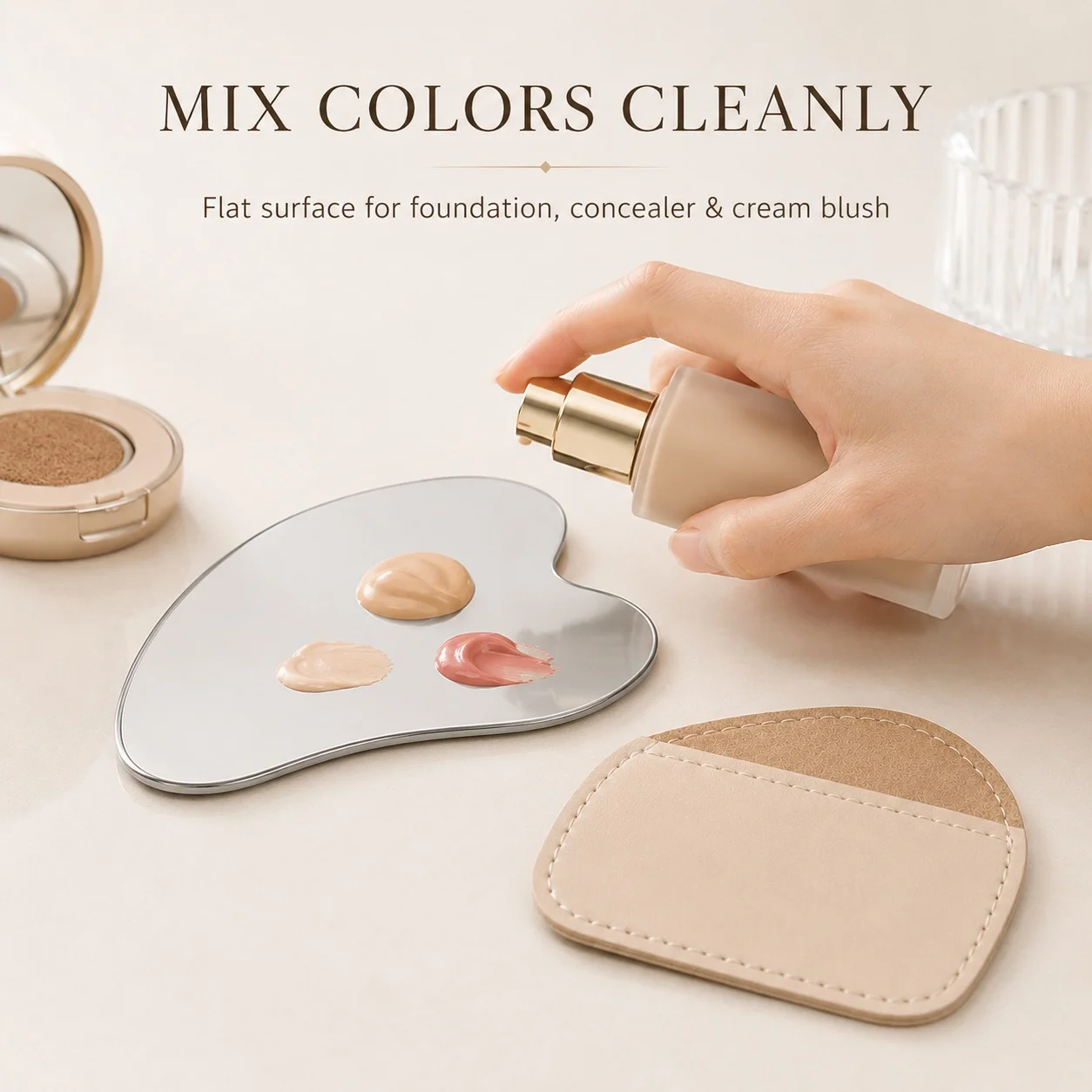 Palet Pencampur Makeup Bentuk  - Beauty Makeup Tool ulasan dan harga