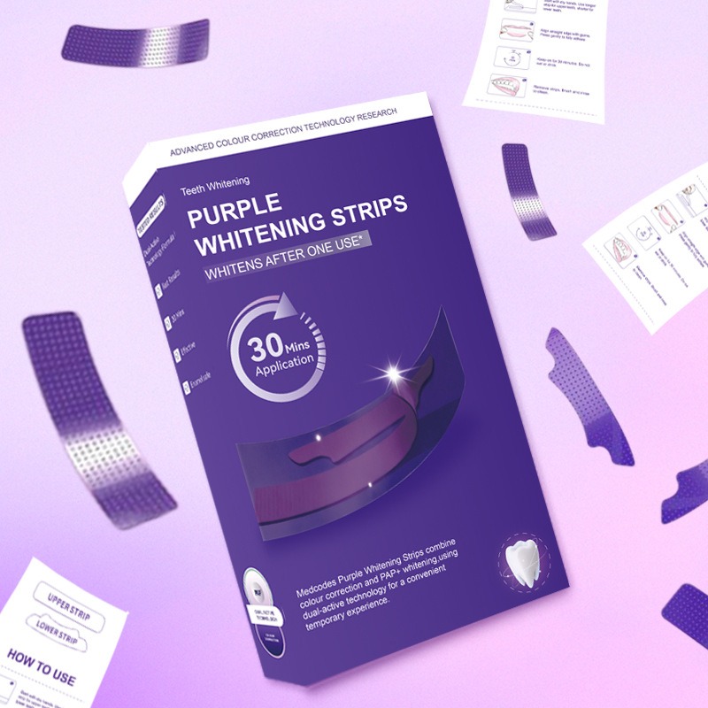 V34 Strip Gigi Kering Bercahay - Teeth Whitening Strips ulasan dan harga