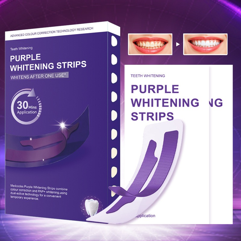 V34 Strip Gigi Kering Bercahay - Teeth Whitening Strips ulasan dan harga