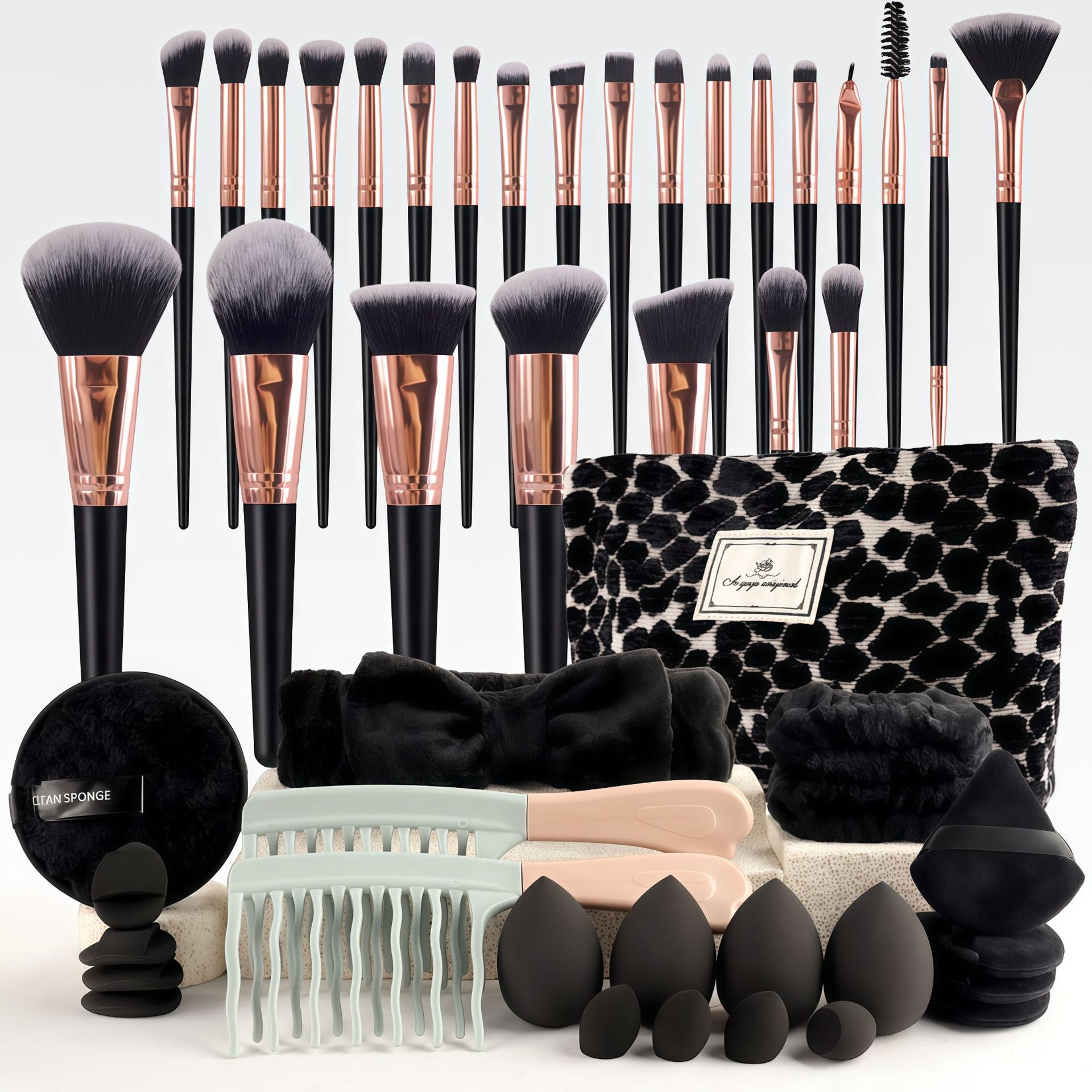 Set Kuas Makeup Gaya Chic deng - Beauty Makeup Tool ulasan dan harga