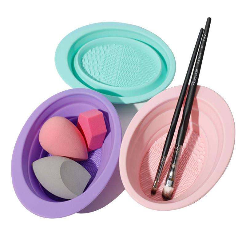 Kotak Pembersih Kuas Makeup Si - Beauty Makeup Organizer ulasan dan harga