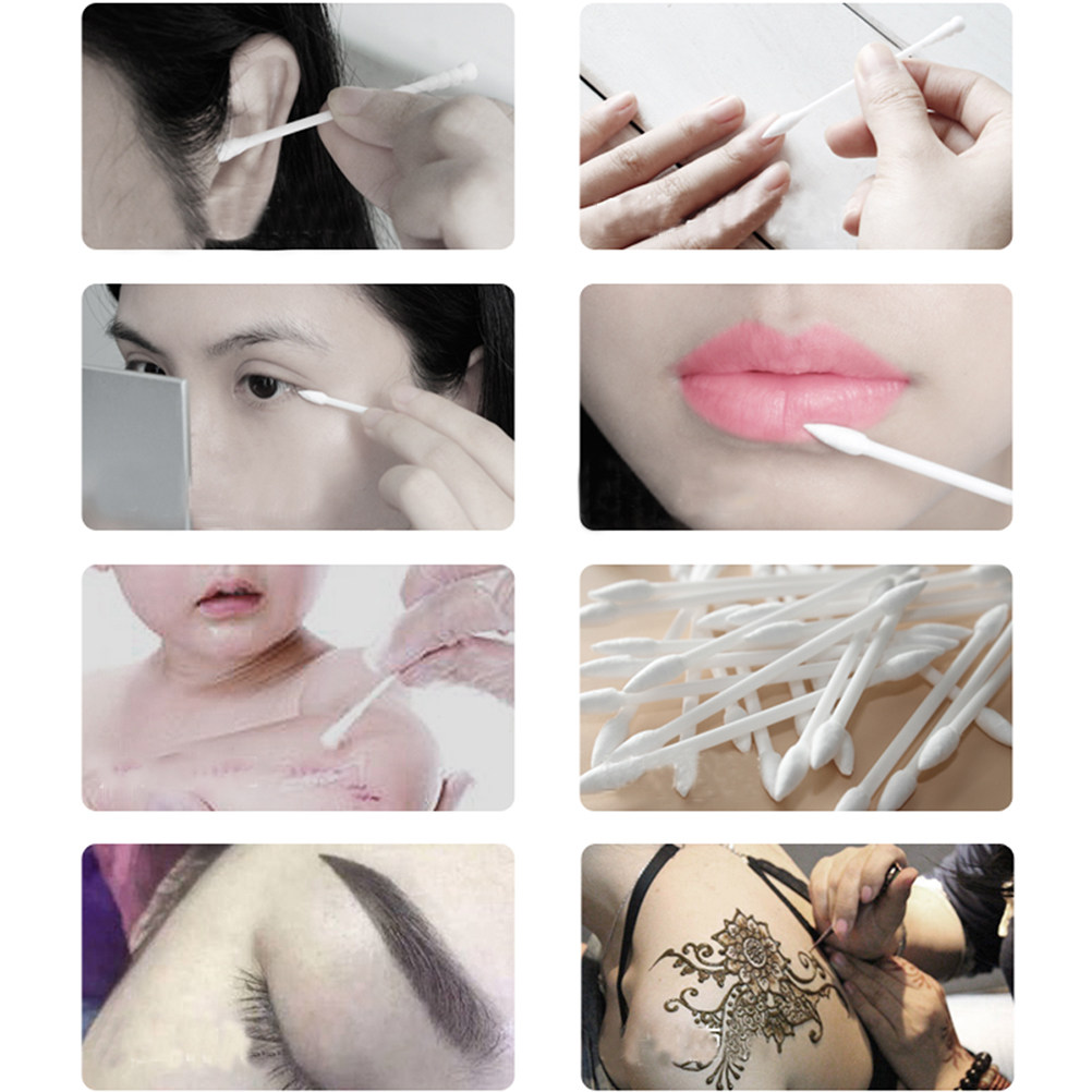 600Pcs Cotton Swab Kepala Gand - Beauty Makeup Tool ulasan dan harga