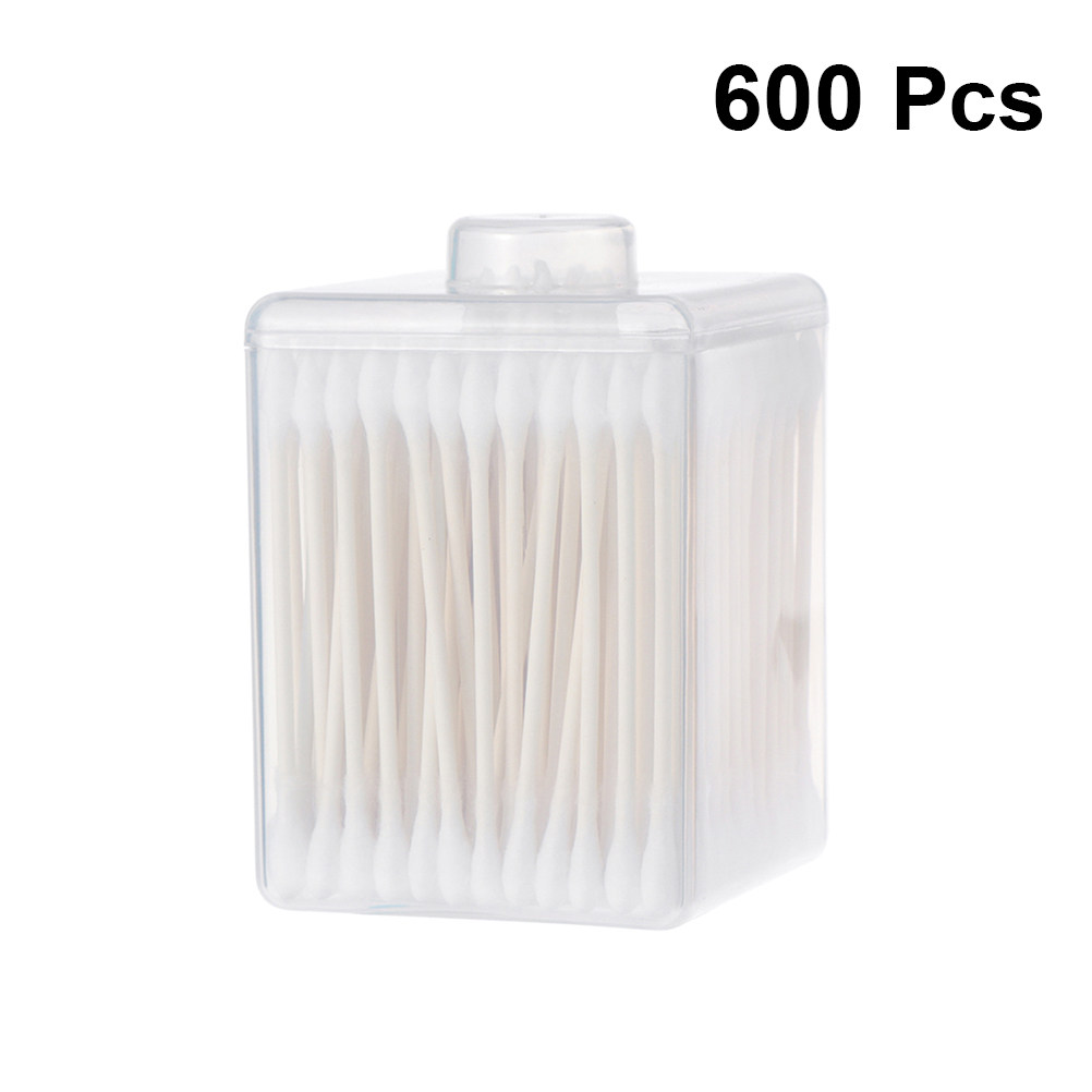 600Pcs Cotton Swab Kepala Gand - Beauty Makeup Tool ulasan dan harga