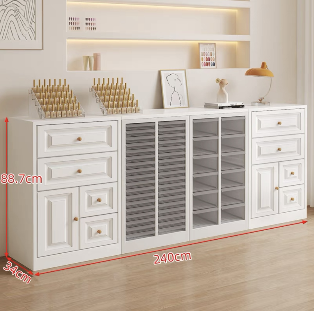 Rak Display Cat Kuku Manikur,  - Beauty & Makeup Katia Di Paola ulasan dan harga