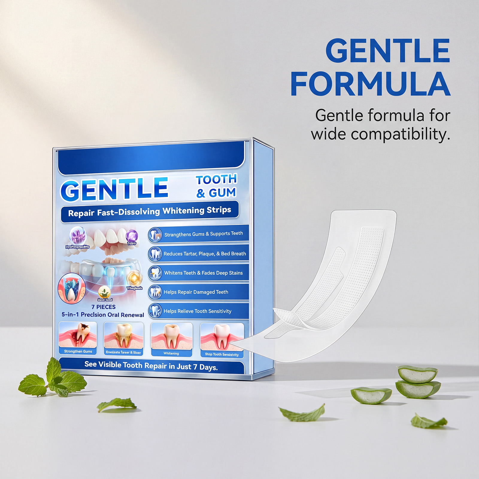 Strip Pemutih Gigi Hasil Cepat - Teeth Whitening Strips ulasan dan harga