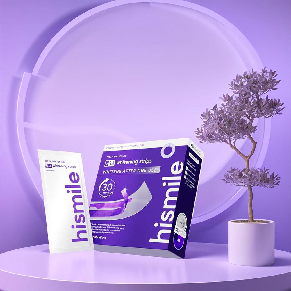 Strip Pemutih Gigi Ungu Perawa - Teeth Whitening Strips ulasan dan harga