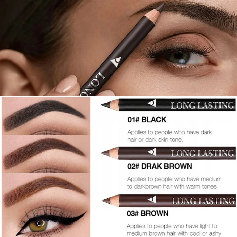Pensil Eyeliner Alis 2 in 1, T - Eyebrow Pomade Pencil ulasan dan harga
