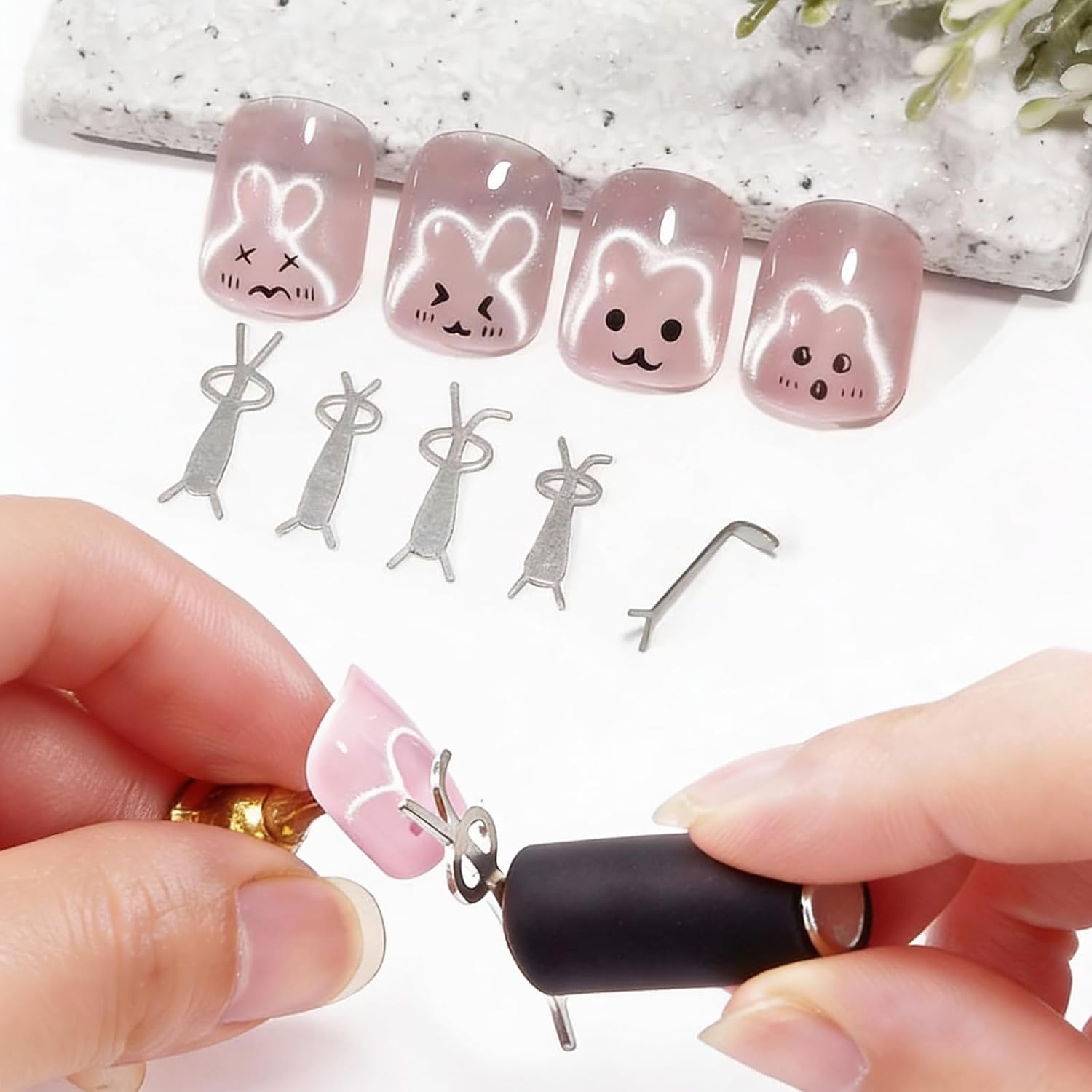 10Pcs Set Magnet Kuku Mata Kuc - Contour Palette Stick ulasan dan harga