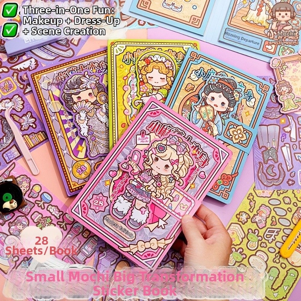 28 Lembar Stiker Kartun untuk  - Beauty Makeup Book ulasan dan harga