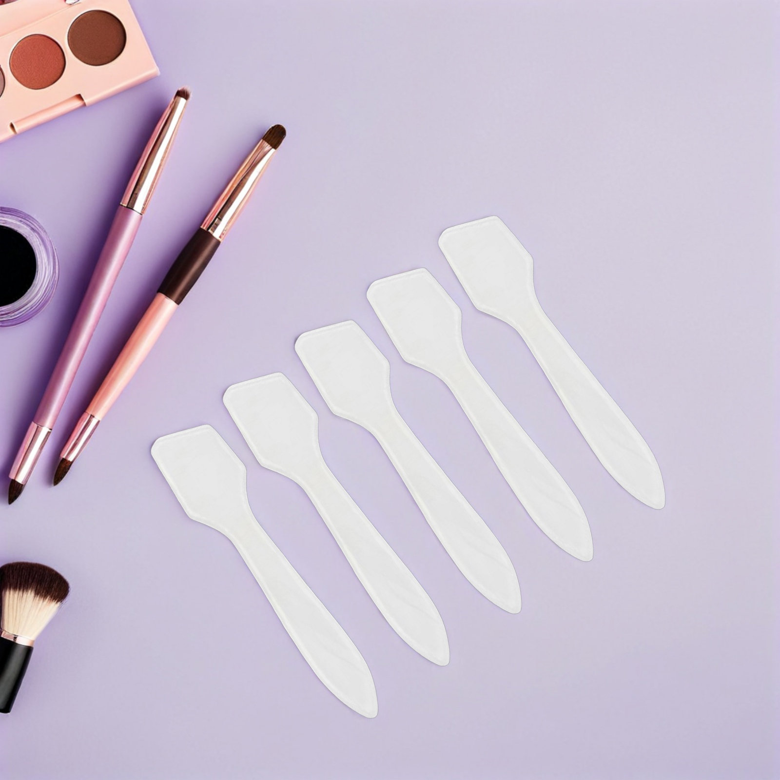 50Pcs Spatula Makeup Alat Peng - Beauty Makeup Cream ulasan dan harga