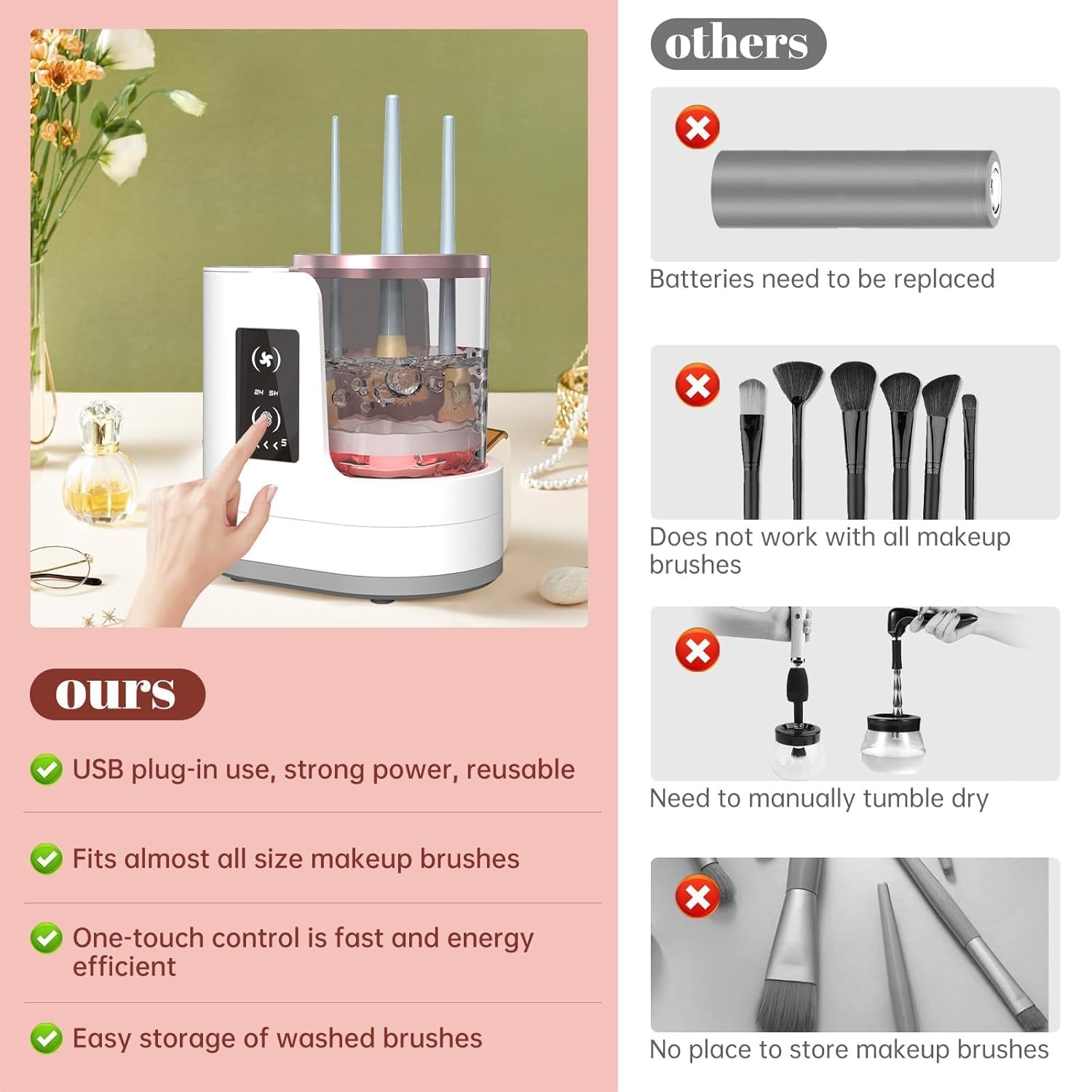 Mesin Pembersih Kuas Makeup Ot - Beauty Home Makeup ulasan dan harga