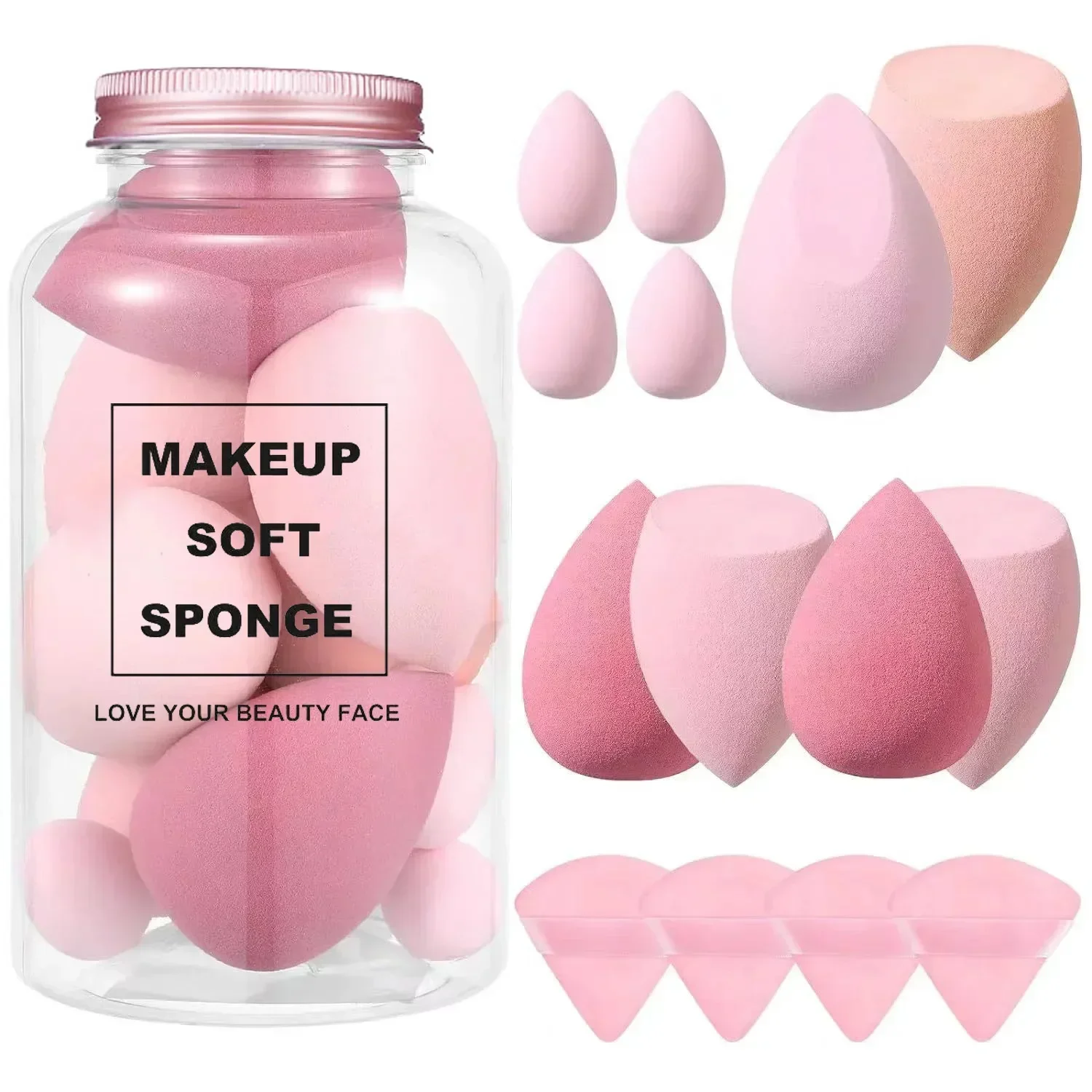 Spons rias wajah, 12/14 buah s - Beauty Blender In Makeup ulasan dan harga